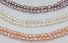Wholesale Top Real pearl Round Bead 9-10mm Natural pearl highlight Fashion pearl 37cm Strand Loose Beads women Jewelry DIY Gift 2024 - buy cheap