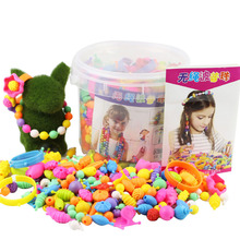 Colorido Pop de plástico Snap cuentas Kit Creativel artes y manualidades para niñas niños de desgaste de pulsera de la joyería de juguete 2024 - compra barato