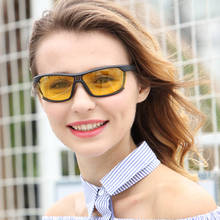 LongKeeper Night Vision Sunglasses Women Polarized Black Frame Goggles Men's Anti-glare Driving Sun glasses Gafas De Sol 2024 - buy cheap