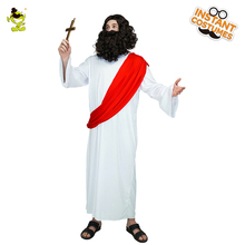 Fantasia de jesus para homens, traje masculino com faixa vermelha, cosplay, para festa, para adulto, traje de gala, halloween 2024 - compre barato