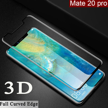 Película de vidro temperado 3d para huawei, película protetora completa 9h para mate 20 pro, mate 20 lite 2024 - compre barato