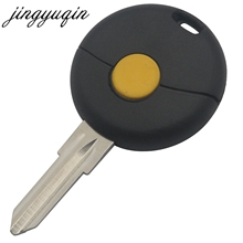 Jingyuqin-carcasa de llave de coche, carcasa de mando a distancia de 1 botón para Mercedes Benz Smart Fortwo Cabrio City Cross Fob 2024 - compra barato