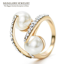 Neoglory-anillo elegante con diamantes de imitación, joyería de moda de cumpleaños, regalo de boda, de marca de diseño, novedad de 2020 2024 - compra barato