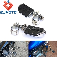 Motorcycle Highway Foot Pegs For Harley Honda Yamaha Suzuki Crash Bar Footrests Foot Pegs w/ 28mm 32mm 38mm Clevis Mount Clamps 2024 - buy cheap