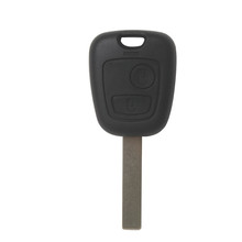 Лучшая цена для Peugeot удаленный ключ оболочки 2 кнопки HU83 (без логотипа) 10 шт./лот 2024 - купить недорого