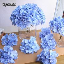 Kyunovia Wedding Decoration Artificial Silk Hydrangea Flower Head DIY Home Party Wedding Arch Background Wall Decorative Flower 2024 - buy cheap