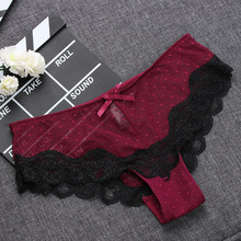 1Pc Soft Breathable Sexy Women Panty Low-Rise Knickers Hollow Briefs Ultra Thin Underwear Lace Panties Lady Summer G-string 2024 - buy cheap