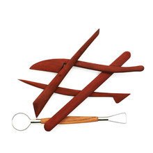 5pcs clay sculpture tools imitation mahogany 8-inch knife pottery art supplies DIY  model handheld 2024 - buy cheap