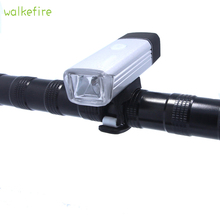 Lâmpada led de alumínio recarregável walkefire, luz principal de segurança para bicicleta à prova d'água com usb 2024 - compre barato