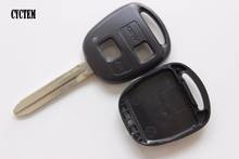 CYCTEM 2 Buttons Remote Key Shell Fob Case Car Key Cover Replacement Fit For Toyota Prado With Toy43 Blade 2024 - buy cheap