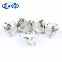 22mm waterproof metal push button stainless steel Push Button Switch Press Button 1NO flat round momentary 22PY.F.L 2024 - buy cheap
