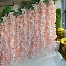 10pcs 30cm Home fashion artificial hydrangea party romantic wedding decorative silk garlands of artificial flowers silk wisteria 2024 - buy cheap