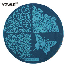 Creative 2015 Butterfly Lace Template Pattern Nail Art Image Stamping Steel Plates 5.5cm Manicure Template (hehe004) 2024 - buy cheap
