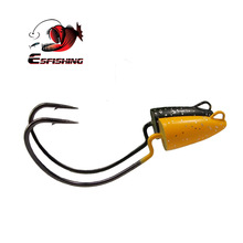 KESFISHING-anzuelo de pesca Offset, cabeza de plantilla de Metal, gancho de acero de alta resistencia, 6g, 10g, 14g, 21g, 24g, Señuelos de Pesca para trucha, lucio y bagre 2024 - compra barato