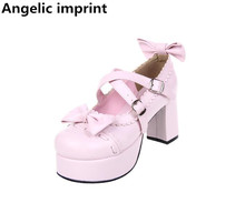 Angelic imprint new woman mori girl lolita cosplay shoes lady high thin heels pumps women princess dress party shoes 8cm 9829 47 2024 - buy cheap