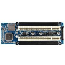 PCI-E Express X1 a Dual PCI Riser extender tarjeta adaptadora con 2.6FT USB 3,0 Cable 2024 - compra barato