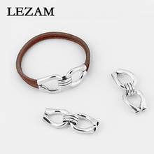 3pcs Antique Charms End Double Hole Connector For 4mm Round Leather Bracelet&Bangle Jewelry Making Findings 2024 - купить недорого