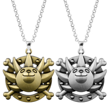 MOCHUN-collar con colgante de calavera de One Piece, accesorio de moda de Anime, mono D Luffy Thousand Sunny, logotipo para fanáticos 2024 - compra barato