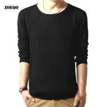 Sweater Pullover Men ,Male Brand Casual Slim Sweaters Mens jumper Solid Color O-Neck Slim Pullover Men Sweaters Knitting 2024 - buy cheap
