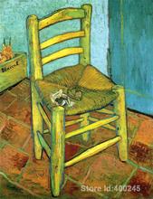 Pintura al óleo famosa de Van Goghs, silla Vincent Van Gogh, reproducciones de lienzo, arte de alta calidad, pintado a mano 2024 - compra barato