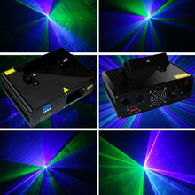 Green+Violet blue laser DMX DJ Disco Stage Laser Light 2024 - buy cheap