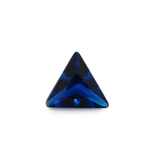 100 peças pedra solta em forma de triângulo 3x3 ~ 10x10mm, cores azul escura, joias sintéticas para pedra faça você mesmo 2024 - compre barato