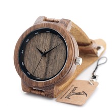 BOBO PÁSSARO de luxo Relógios dos homens de Negócios de Quartzo-relógio Pulseira de Couro Relógios Relogio masculino como Presentes C-D022 2024 - compre barato