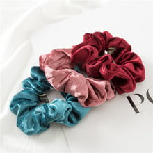 2019Girls pure color hair adorn New Hair Accessories lady Fashion Rope headdress Flower Rubber Bands Small Adorn Bandanas Girls 2024 - buy cheap