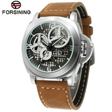 FORSINING 2017 New Fashion Watch Men's Skeleton Auto Mechanical Watches Wristwatch  Gift Free Ship 2024 - buy cheap