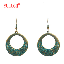 YULUCH-pendientes de aleación de zinc para mujer, aretes con diseño retro, círculo hueco, Nacional Africano, moda 2018 2024 - compra barato