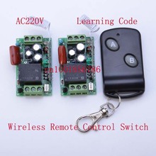 Hot! 315Mhz/433Mhz Learning Code 220V 1CH 10A RF Wireless Remote Control Power Switch System M4/T4 output state is adjusted 2024 - buy cheap