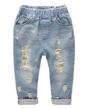 Cotton Casual Children's Jeans Kids Trousers 2-6years Fashion Denim Pants Boys Ripped Jeans Baby Boys Jeans Baby clothes 2024 - buy cheap