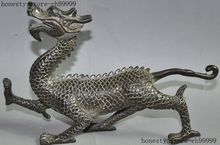 Статуэтка китайского фэншуй, бронзовый Зодиак, дракон, декоративная статуя, 8 дюймов, на удачу 2024 - купить недорого