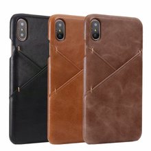 Capa de couro real para iphone, capa carteira 6 6s 7 8 plus, xs max x xr 2024 - compre barato