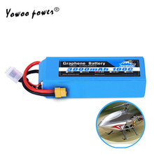 Yowoo-Batería de grafeno 4s, 14,8 v, 3000mah, 100C con conector XT90 para coche, barco, helicóptero, Quadcopter, Dron, camión 2024 - compra barato