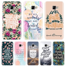 For Samsung Galaxy C5 C7 C8 Phone Case Silicone Bible Verse Quotes Flower Floral Soft Back Cover For Samsung Galaxy C9 C7 C5 Pro 2024 - buy cheap