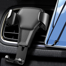 Универсальный автомобильный держатель для телефона, гравитационное автомобильное крепление на вентиляционное отверстие в автомобиле для iPhone X 8 7 Samsung Xiaomi Huawei P20 Pro, подставка для телефона 2024 - купить недорого