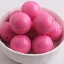 Kwoi vita-Cuentas acrílicas de bola de chicle para niños, collar grueso de Color rosa claro, 20MM, 100 Uds. 2024 - compra barato