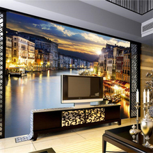 beibehang Custom 3D wallpaper European-style simple water city living room sofa TV background wallpaper mural 3d papel de parede 2024 - buy cheap