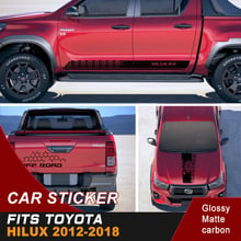 hilux car sticker side door stripe tail door graphic vinyl sticker for TOYOTA HILUX 2024 - buy cheap