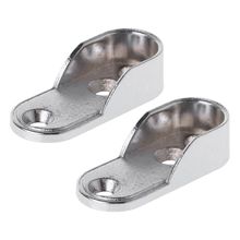 2pcs Wardrobe Clothes Tube Support Closet Rod Pole End Bracket Thickening Holder 2024 - buy cheap