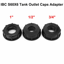 Adaptador de tanque IBC con rosca de 60mm, conector rápido de válvula de repuesto para conectores de agua de jardín y Casa, 1/2, 3/4 y 1 pulgada 2024 - compra barato