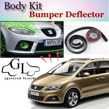 Bumper Lip Deflector Lips For SEAT Alhambra Front Spoiler Skirt For TopGear Friends Car Tuning View / Body Kit / Strip 2024 - buy cheap