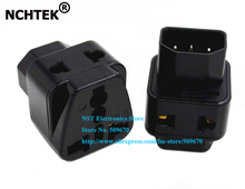 NCHTEK 1 to 2 IEC 320 C14 Male to C13 Female Power Adapter PDU/UPS C13 Universal Female AU/US/UK/EU Plug/Free Shipping/2PCS 2024 - buy cheap