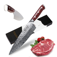 SUNNECKO Chef's Knife Kitchen Knives Damascus Japanese AUS-10 Steel Razor Sharp Blade 60HRC G10 Handle 8 inch Cutting Tools 2024 - buy cheap