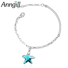 Annbrang-pulsera de abalorios con cristales Swarovski para Mujer, brazalete con diseño de estrellas, joya para parejas 2024 - compra barato