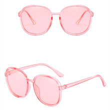 ASUOP new round fashion ladies sunglasses transparent retro men's glasses luxury classic brand design crystal color glasses 2024 - buy cheap