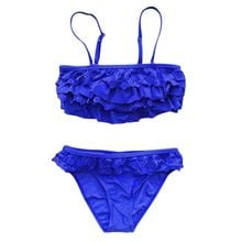 Bañador de dos piezas para niñas, traje de baño de dos piezas para niñas, nuevo y caliente, hermoso Bikini para niños 2024 - compra barato