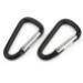 remium Black Outdoor Climbing Camping Hiking Aluminum Alloy D Carabiner Quickdraws Spring Snap Clip Hooks Keychain 2024 - buy cheap