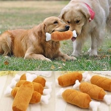 1Pc Pet Plush Chicken Leg Play Toys Dog Puppy Squeaker Sound Chew Treat Holder New 2024 - buy cheap